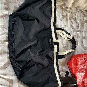 Kate Spade Black Duffel Bag Sporty Design